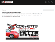 Tablet Screenshot of corvetterecycling.com